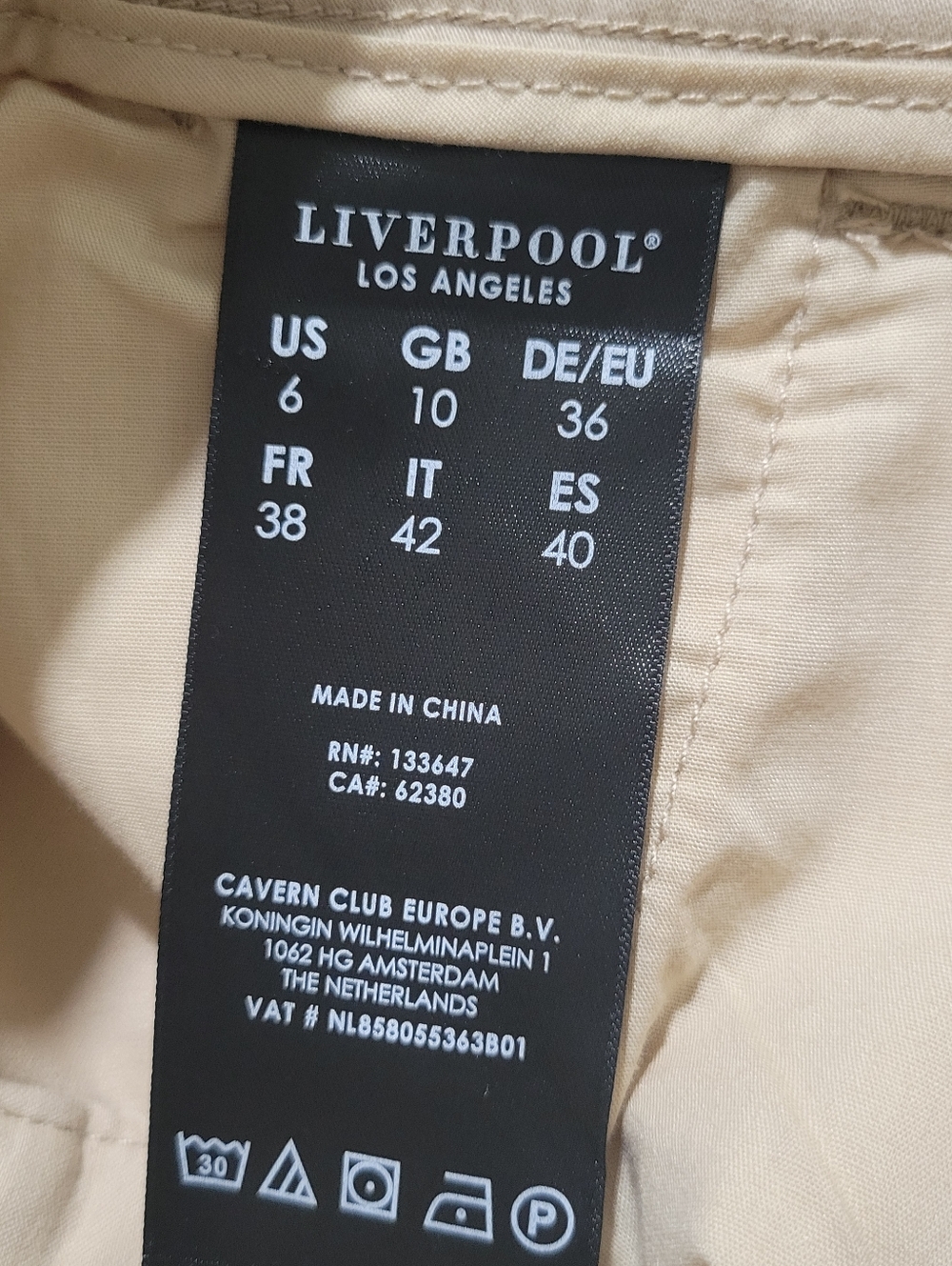 Liverpool Los Angeles Khaki Stretch Cotton Bermuda Shorts Size 6 Women's EUC... - Picture 10 of 12